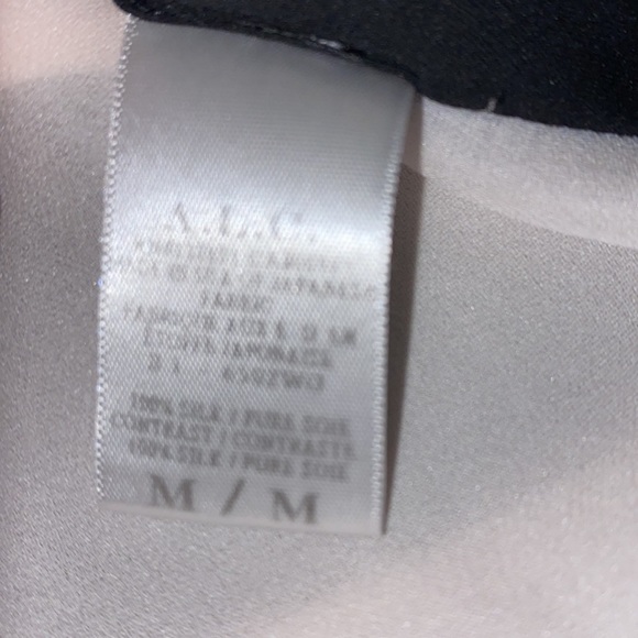 A.L.C Blush Long Sleeve Shirt Dress Silk Medium - Picture 6 of 6